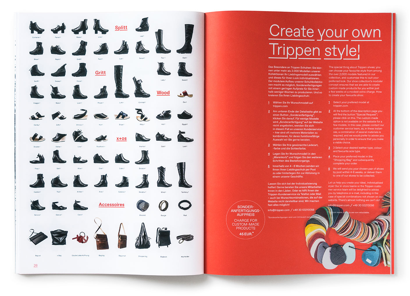Editorial Design, Trippen Schuhe, Trippen Magazin, fernkopie Kommunikation, Gestaltung, Grafische Gestaltung